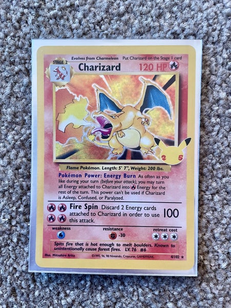 Pokémon card - Charizard 25th anniversary Carousel 1