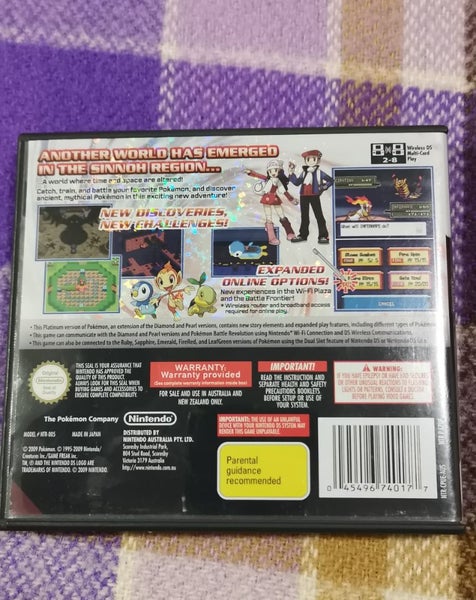 Vintage Nintendo Ds Pokemon Platinum Version Game Carousel 2