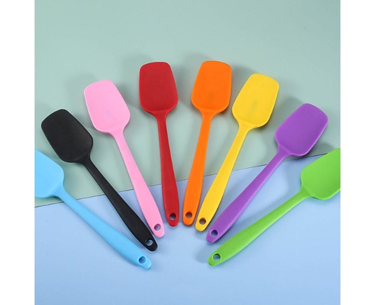Silicone one-piece spatula scoop household baking tool small cake cream butte Carousel 5