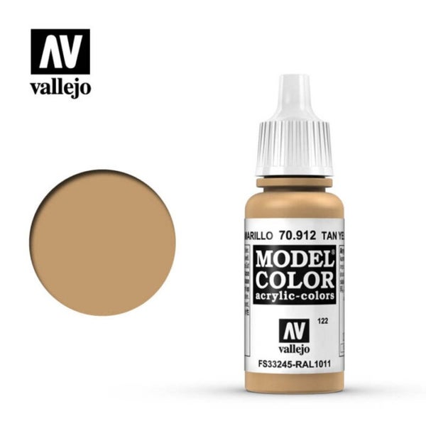 Vallejo Model Colour - Tan Yellow 17 ml Old Formulation64406478093569110