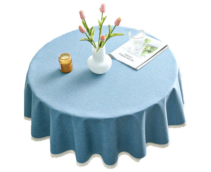 Waterproof microfiber tablecloths, round tablecloths for outdoor and interior Carousel 1