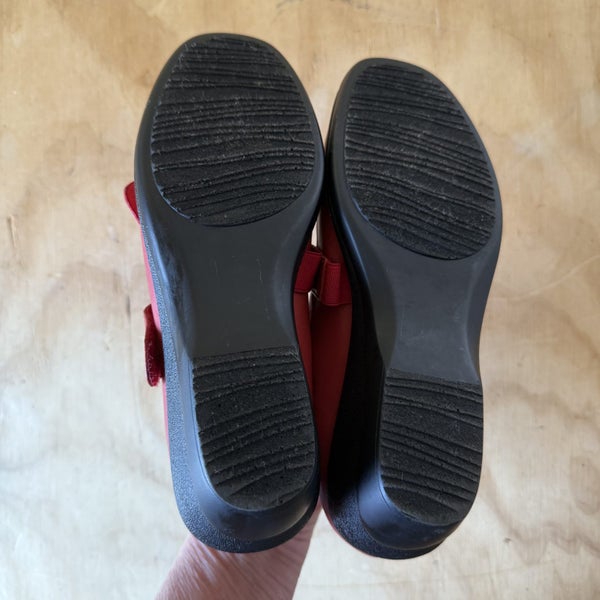 Cassini Red Heeled Mary Jane Shoes Size 37 Carousel 2