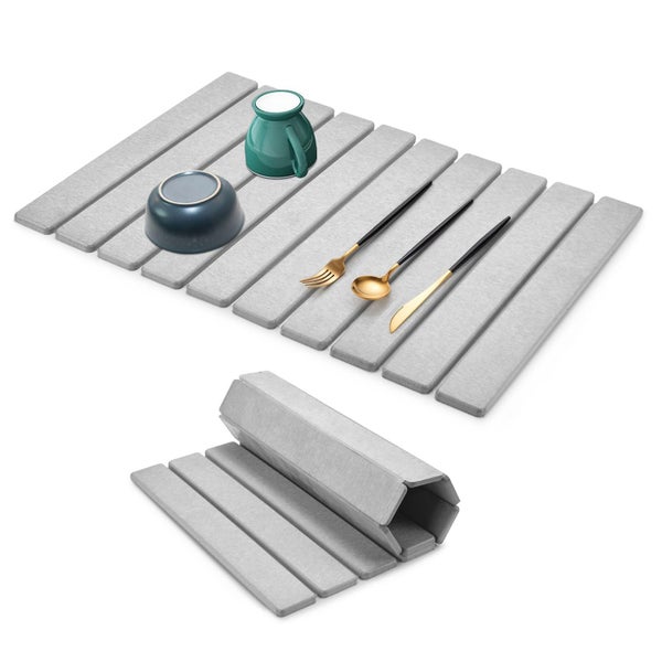 Large Foldable Diatomite Dish Drying Mat Carousel 1