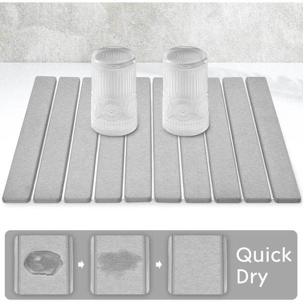 Large Foldable Diatomite Dish Drying Mat Carousel 2