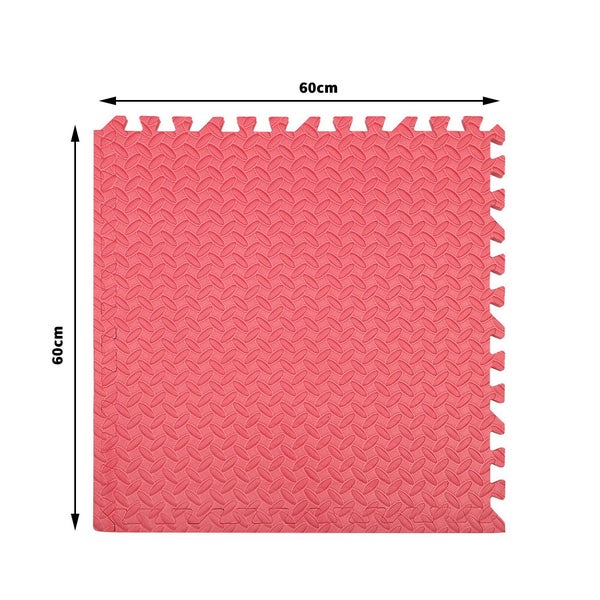 Bopeep EVA Foam Kids Play Mat Floor Kid Crawling Interlocking Home Red 60x60 Carousel 10