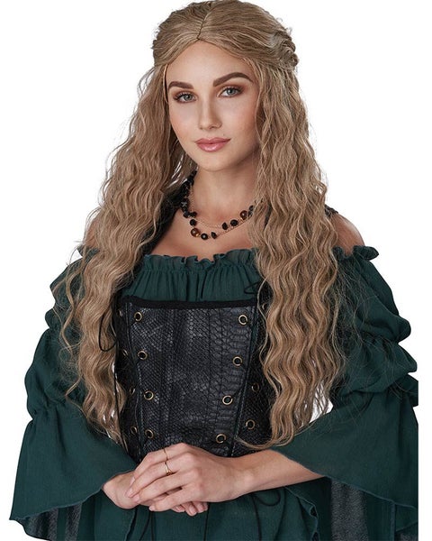 Renaissance Maiden Long Dirty Blonde Wig Carousel 2