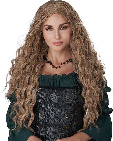 Renaissance Maiden Long Dirty Blonde Wig Carousel 3