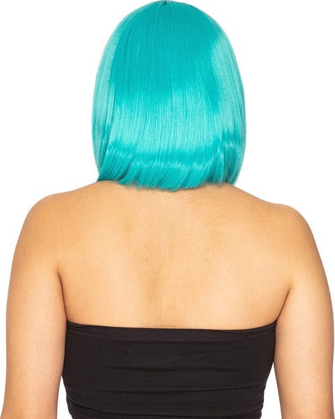 Fashion Deluxe True Teal Bob Wig Carousel 3