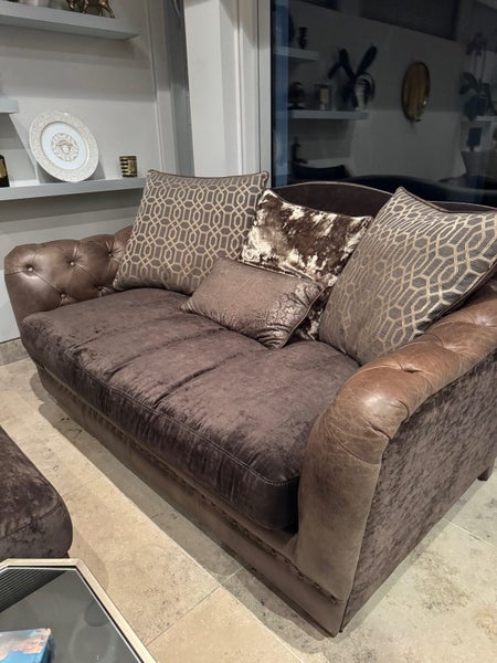 Stunning Luxury Couch - Excellent condition, 3 & 2 seater with Ottoman63617308371074111