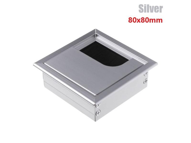 Aluminum Alloy Wire Cable Grommet Hole Cover For PC Office Table Desk Outlet Carousel 1