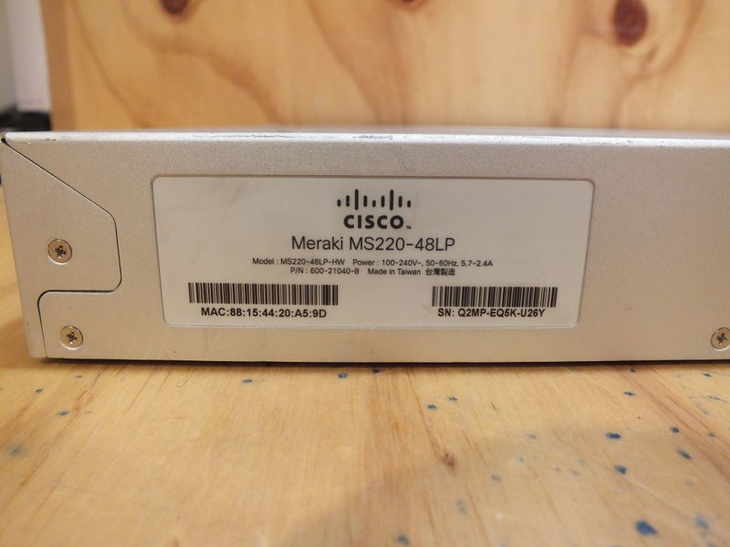CISCO MERAKI MS220-48LP GIGABIT SWITCH Carousel 4