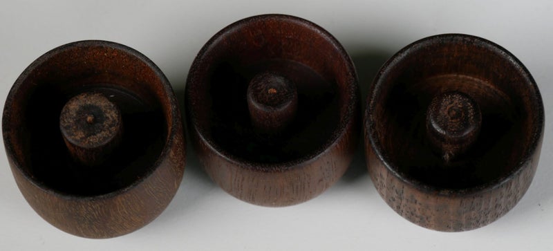 Three Antique Polished Wooden Codd / Marble Bottle Openers Carousel 3