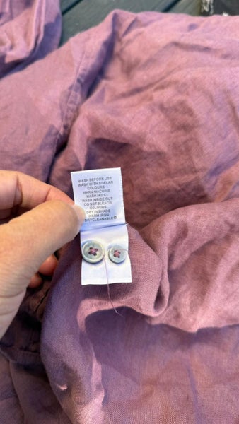 2XL size 22 Wine 100% linen Gasoline button up shirt, casual stylish, free post63617314622978112