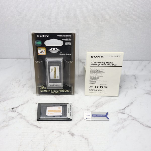 Sony 256MB Memory Sitck Pro Duo + Original Packaging + Adapter Carousel 1