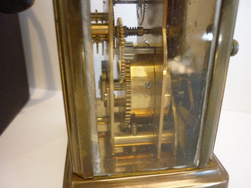 FRENCH CARRIAGE CLOCK/LEATHER CASE Carousel 2
