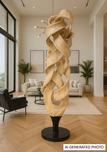 “Eternal Currents” — Hand-Sculpted Teak Root Masterpiece63617315813507114