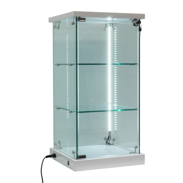 Glass Display Cabinet 108L Carousel 1