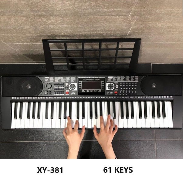 Electronic Organ Keyboard Piano 61-Key Digital Teaching LCD Display MP3 SD63916398922241112