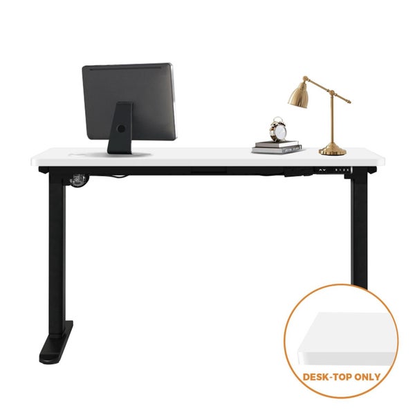 Standing Desk Top Adjustable Electric Desk Board Computer Table White Carousel 2