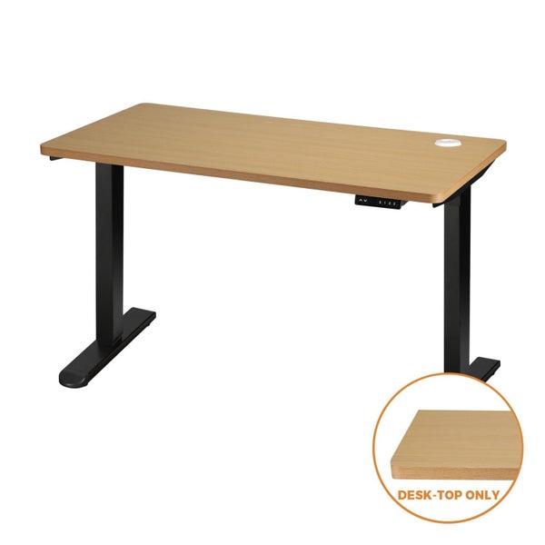 Standing Desk Board Adjustable Computer Table Sit Stand Desk Top Oak Carousel 2