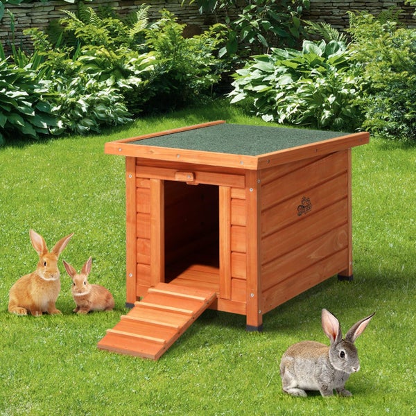Cube Rabbit Hutch Wooden Cage Chicken Coop House Enclosure Outdoor Indoor Carousel 1