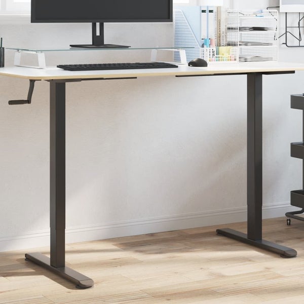 Standing Desk Frame Black (94-135)X60X(70-114) Cm Steel Abbptao Carousel 1