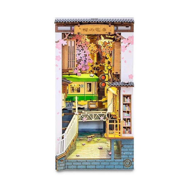 Rolife Sakura Densya DIY Book Nook Shelf Insert Kit - TGB01 Carousel 1