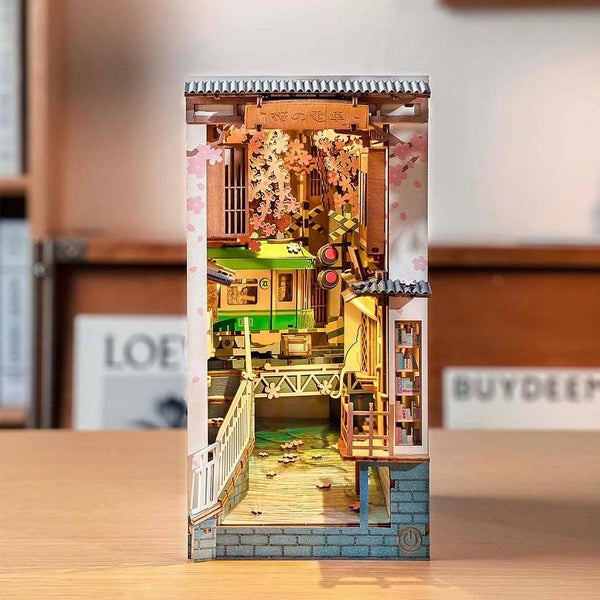 Rolife Sakura Densya DIY Book Nook Shelf Insert Kit - TGB01 Carousel 8
