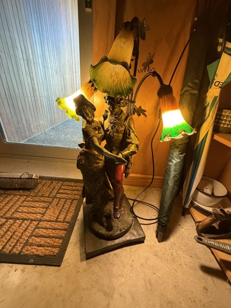 Reproduction Victorian Figural Lamp Carousel 1