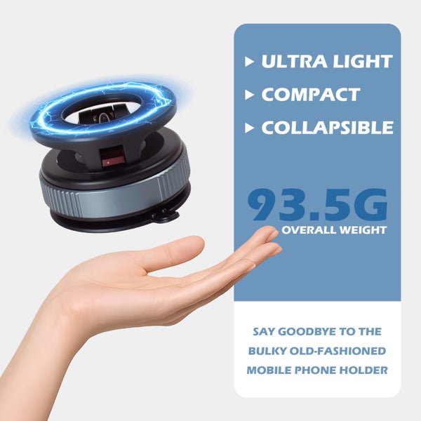360° Magnetic Car Phone Mount - Ultra-Strong Vacuum Suction63617767294465111