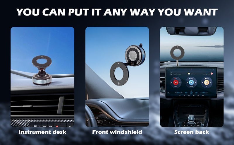 360° Magnetic Car Phone Mount - Ultra-Strong Vacuum Suction63617767294465114