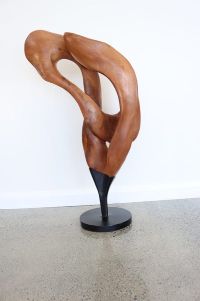 “Solace in Motion” – Hand-Carved Mahogany Sculpture Carousel 1