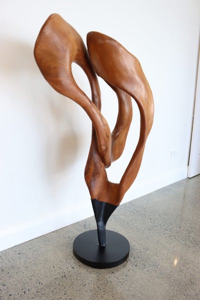 “Solace in Motion” – Hand-Carved Mahogany Sculpture Carousel 2