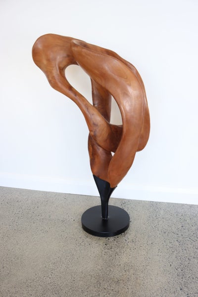 “Solace in Motion” – Hand-Carved Mahogany Sculpture63617320574465113