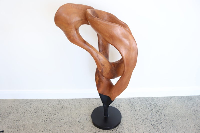 “Solace in Motion” – Hand-Carved Mahogany Sculpture Carousel 5