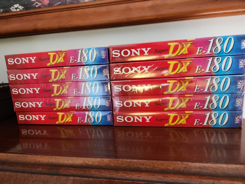 ** 10 x SONY Super DX E-180 Blank Videos - NEW ** Carousel 5