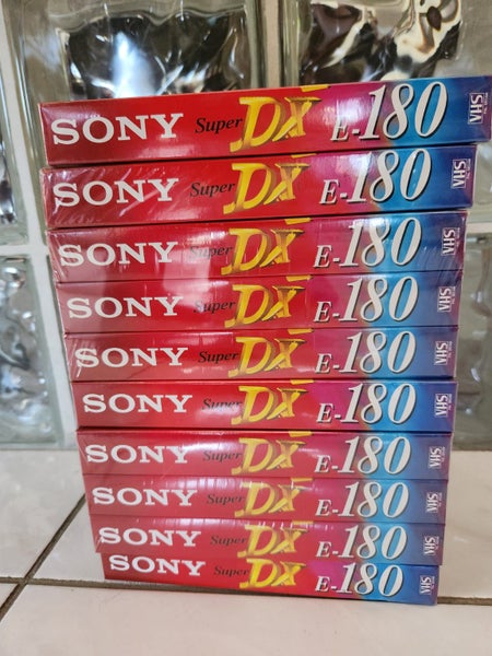 ** 10 x SONY Super DX E-180 Blank Videos - NEW ** Carousel 1