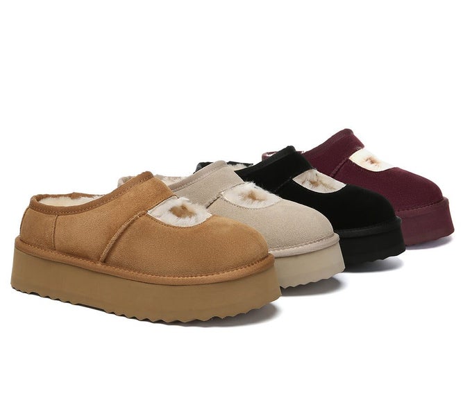 AUSTRALIAN SHEPHERD(R) UGG Slippers Sheepskin Wool Ankle Platform Carmella Carousel 2