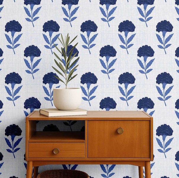 S4Sassy Floral Vine Design paper-Easy Walls Covering For Temporary Rental Décor Carousel 2