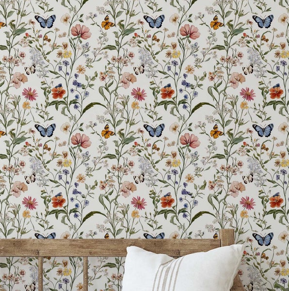 S4Sassy Multi-Purpose Floral Design Wallpaper For Boutique shop wall décor Carousel 1