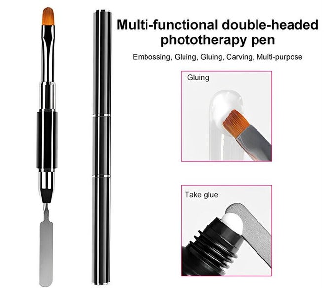 Nail Pen Poly Nail Gel Brush Double Ended Carousel 3