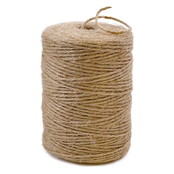 Natural Jute Twine 100M – Crafts Gift Wrapping Macrame Gardening String Carousel 1