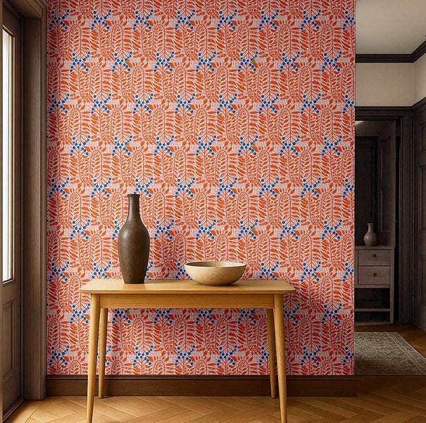 S4Sassy Removable Wallcovering, Tropical Leaf Design paper For art projects Carousel 9