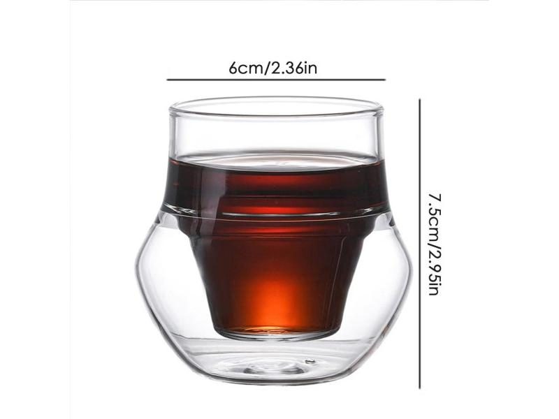 MHW-3BOMBER Coffee Mug Double Walled Glass Transparent Borosilicate Glasses Carousel 1