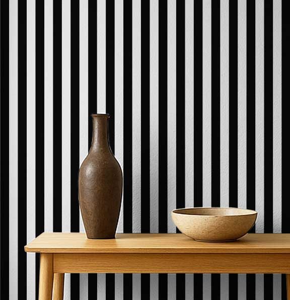 S4Sassy Self-Adhesive Vinyl paper, Stripe Theme paper For TV Wall, Living room Carousel 1