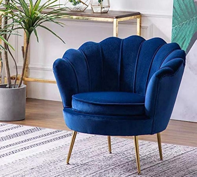 Elegant Velvet Living Room Sofa Chair - Mid-Century Modern Design Carousel 2