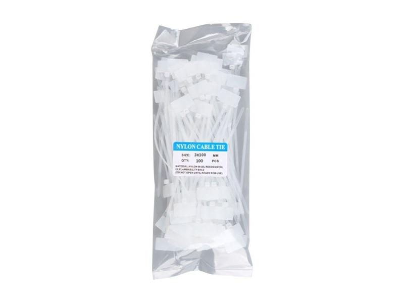 100Pcs Colorful Nylon Cable Ties Plastic Label Strapping Tape Zip Ties Carousel 1