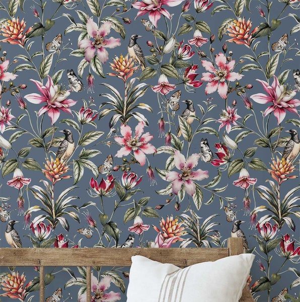 S4Sassy Peel & Stick Vinyl Wallpaper, Attractive Floral Print Paper for wall art Carousel 1