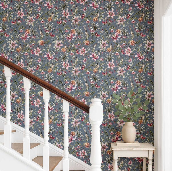 S4Sassy Peel & Stick Vinyl Wallpaper, Attractive Floral Print Paper for wall art Carousel 2
