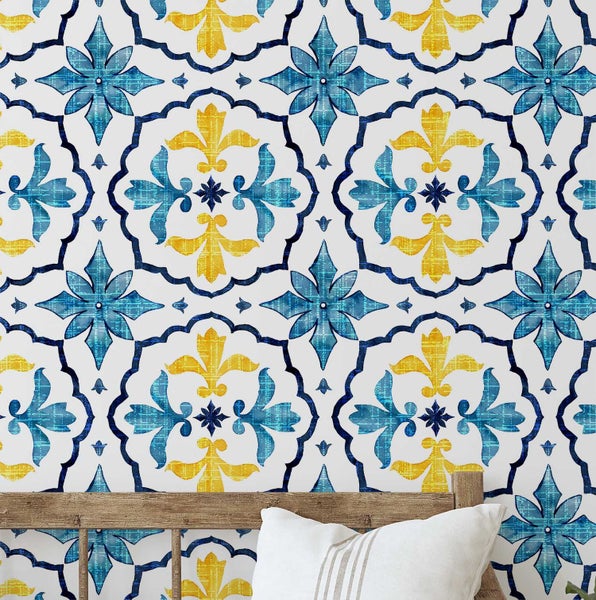 S4Sassy Geometric Design Walls Covering, Self-Adhesive Vinyl paper For Home Wall Carousel 1